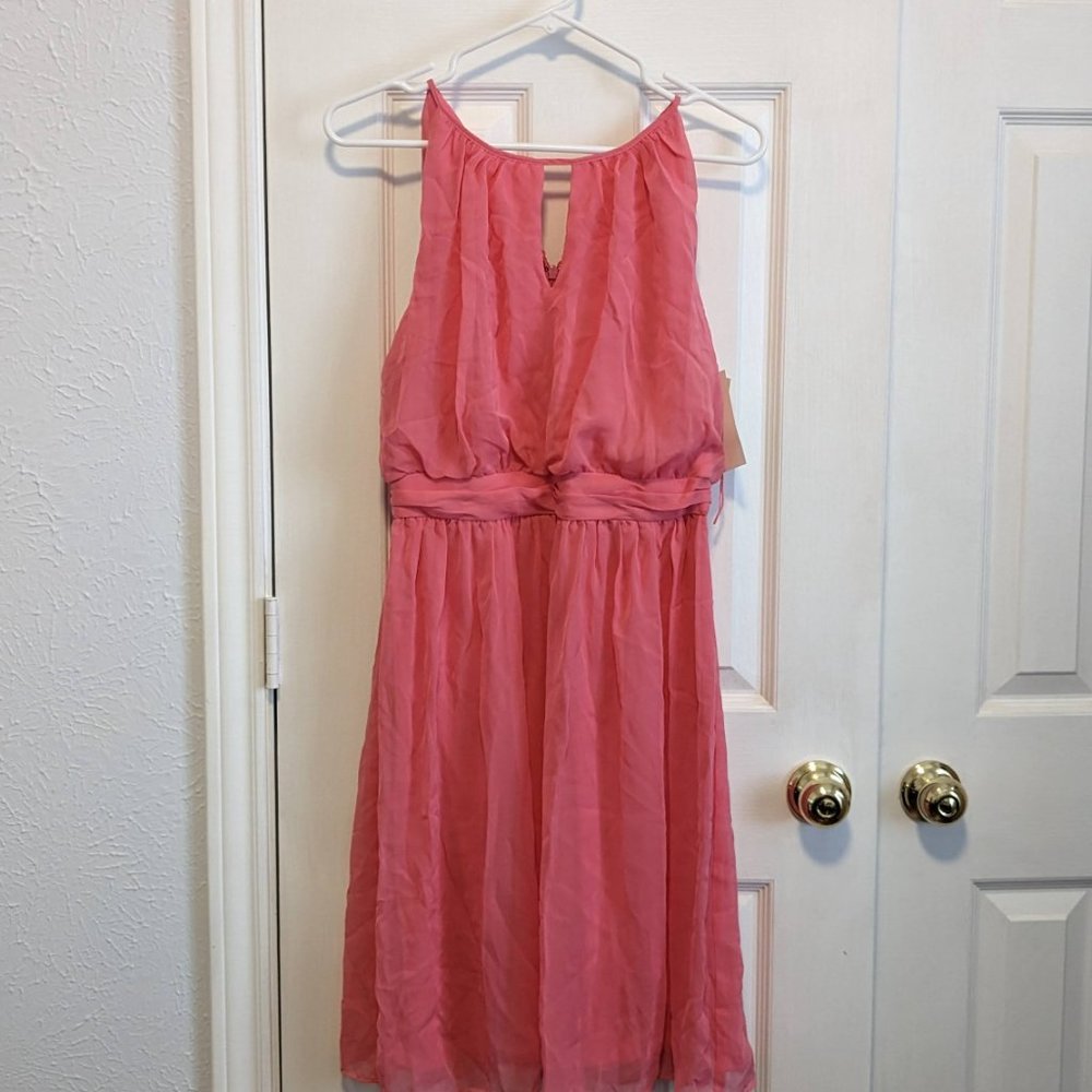 Adrianna Papell Formal Chiffon Halter Dress